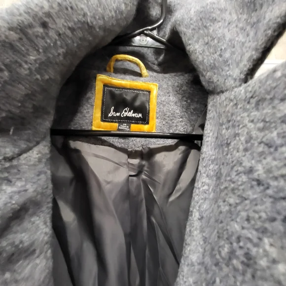 Men's Gray Wool Coat - Picture 6 of 10